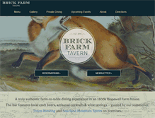Tablet Screenshot of brickfarmtavern.com